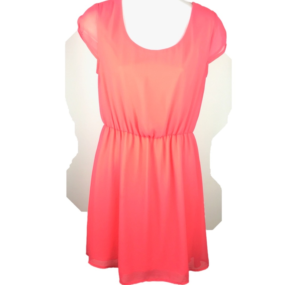 Final Touch // size Medium womens coral dress